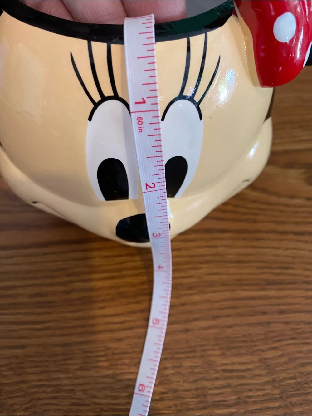 Disney Minnie Bust Planter Pot - Black and Cream